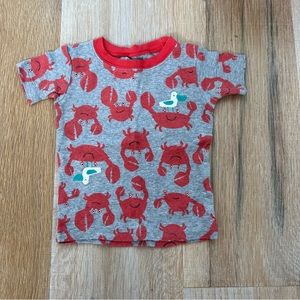 Short‎ Sleeve Crab Design Shirt 12M